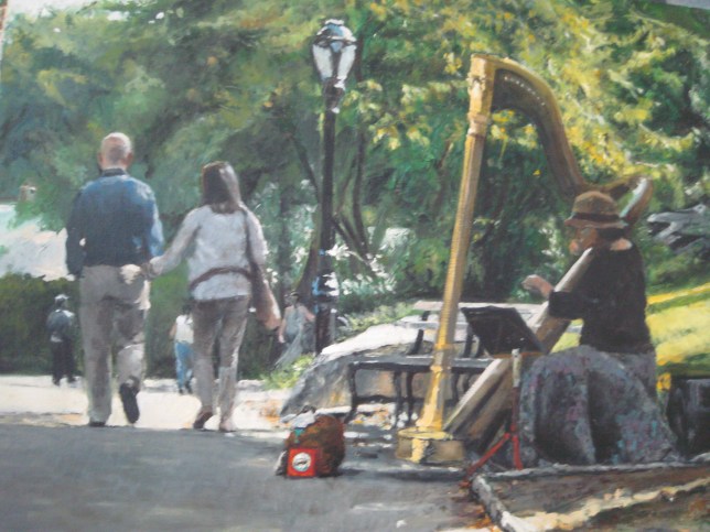 Concierto en Central Park. Öleo. 2015. (65 x 60 )