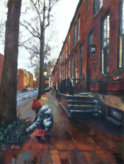 EnPhiladelphia .Óleo .2015 .(65x55 cm)